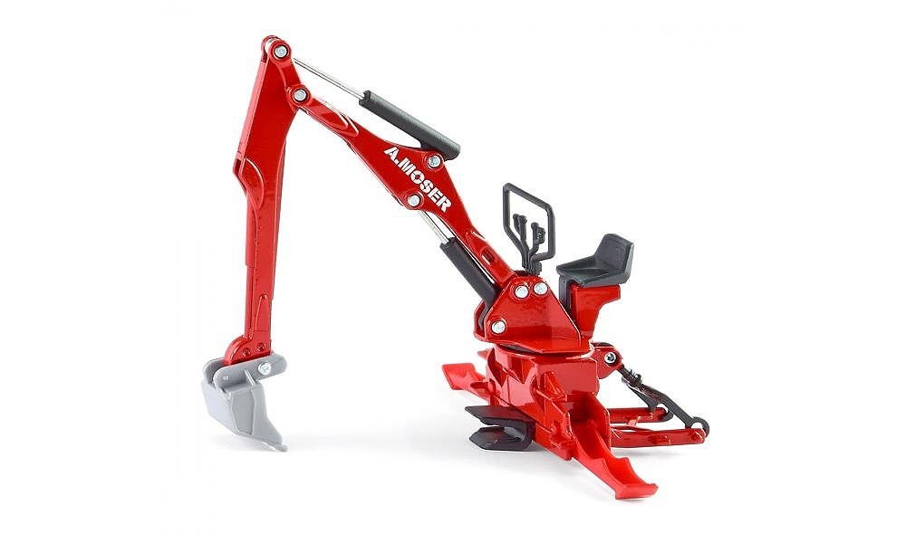 Heckbagger f&#252;r Traktoren Siku Farmer, 1:32, Metall/Kunststoff