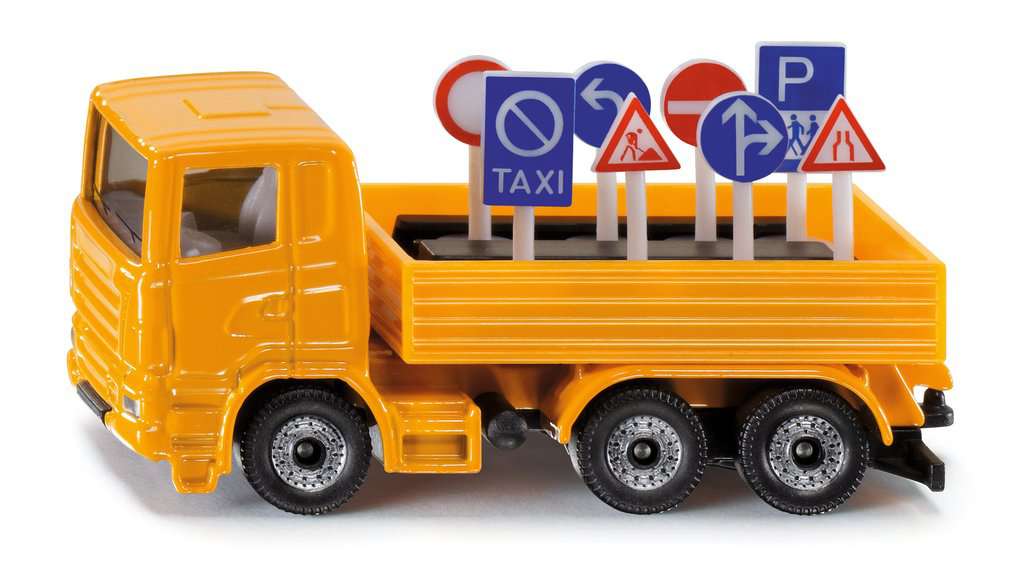 LKW mit Verkehrszeichen