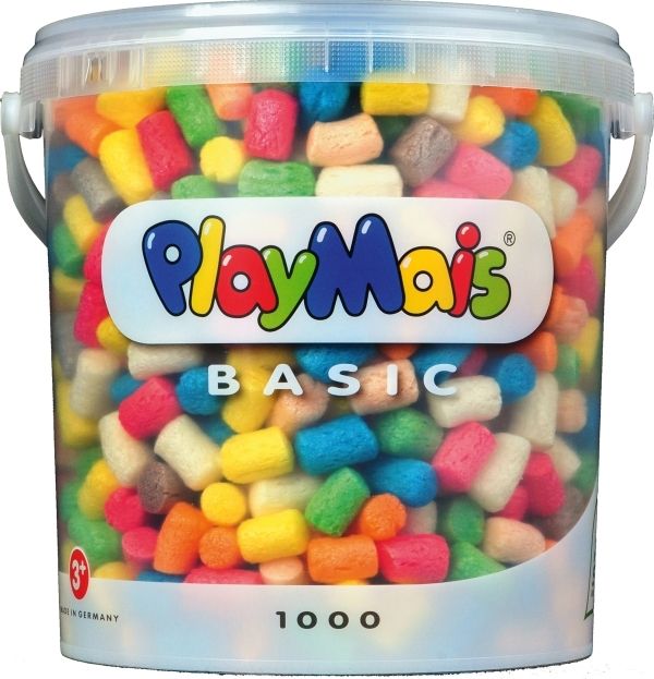 PlayMais Basic 1000 1000 St&#252;ck im Eimer ass. mit Anleitung u. Zubeh&#246;r
