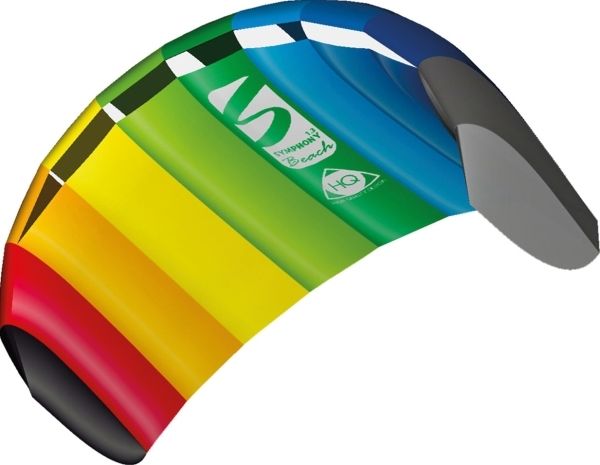 Drachen Symphony 1.3 Rainbow 130x55 cm, ab 8 Jahren, Schnur 2x25 m auf Winder