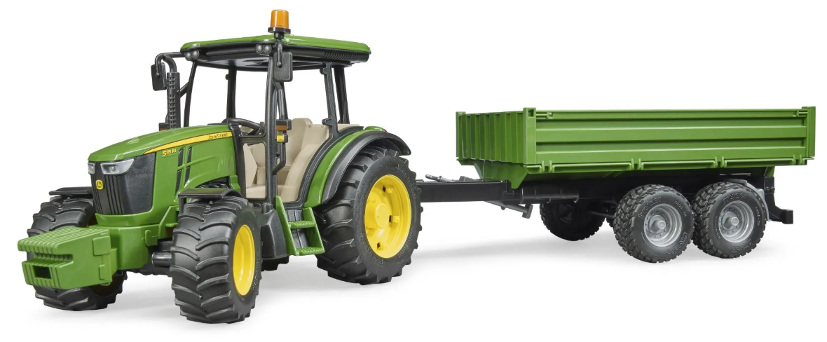 John Deere 5115 M mit Bordwandanh&#228;nger Profi-Serie 26x12.7x16cm,