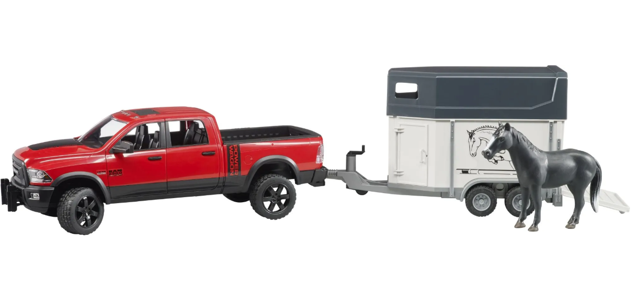 RAM 2500 Power Wagon mit Pferdeanh&#228;nger und 1 Pferd