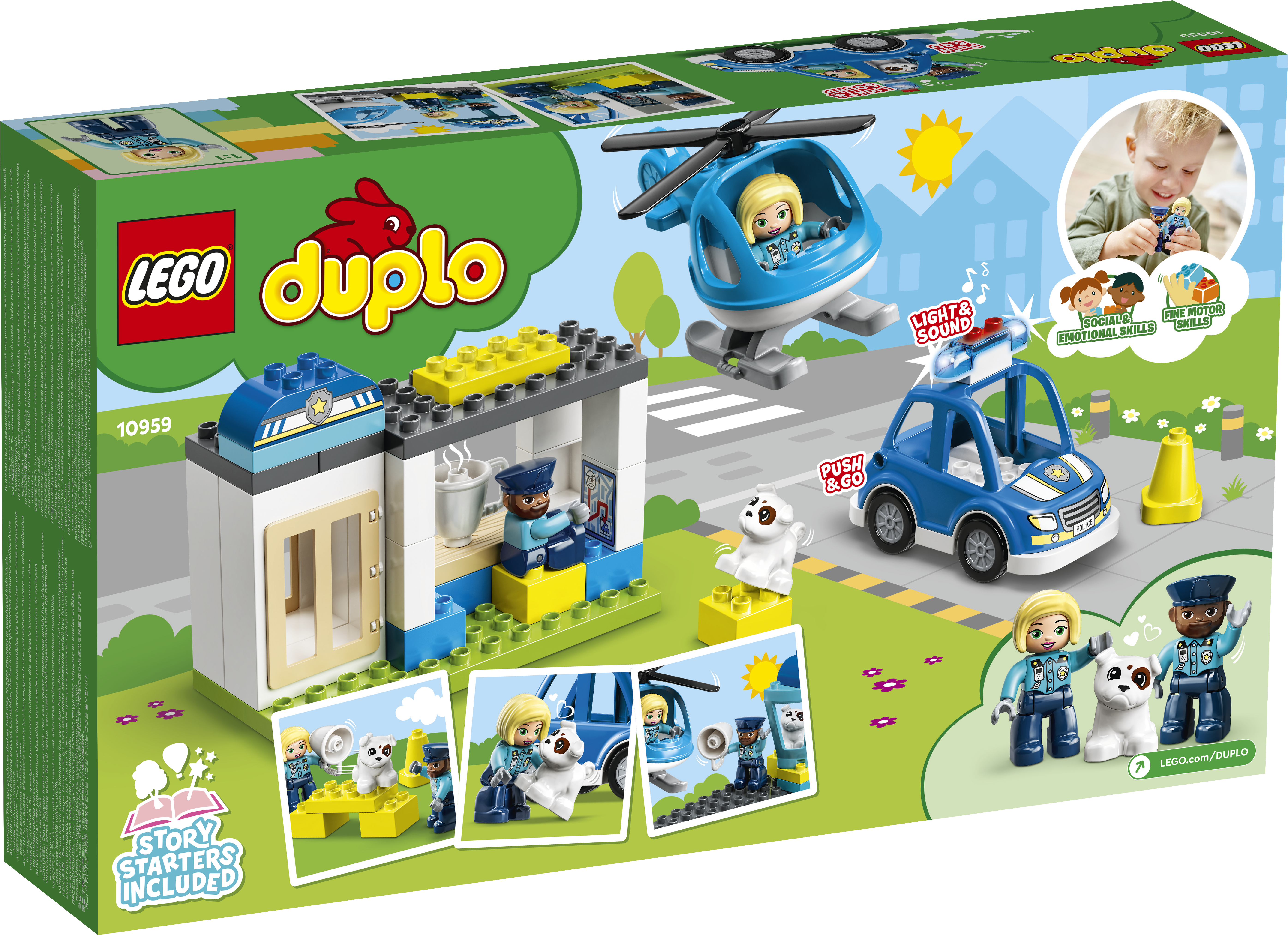 Polizeistation mit Hubschrauber