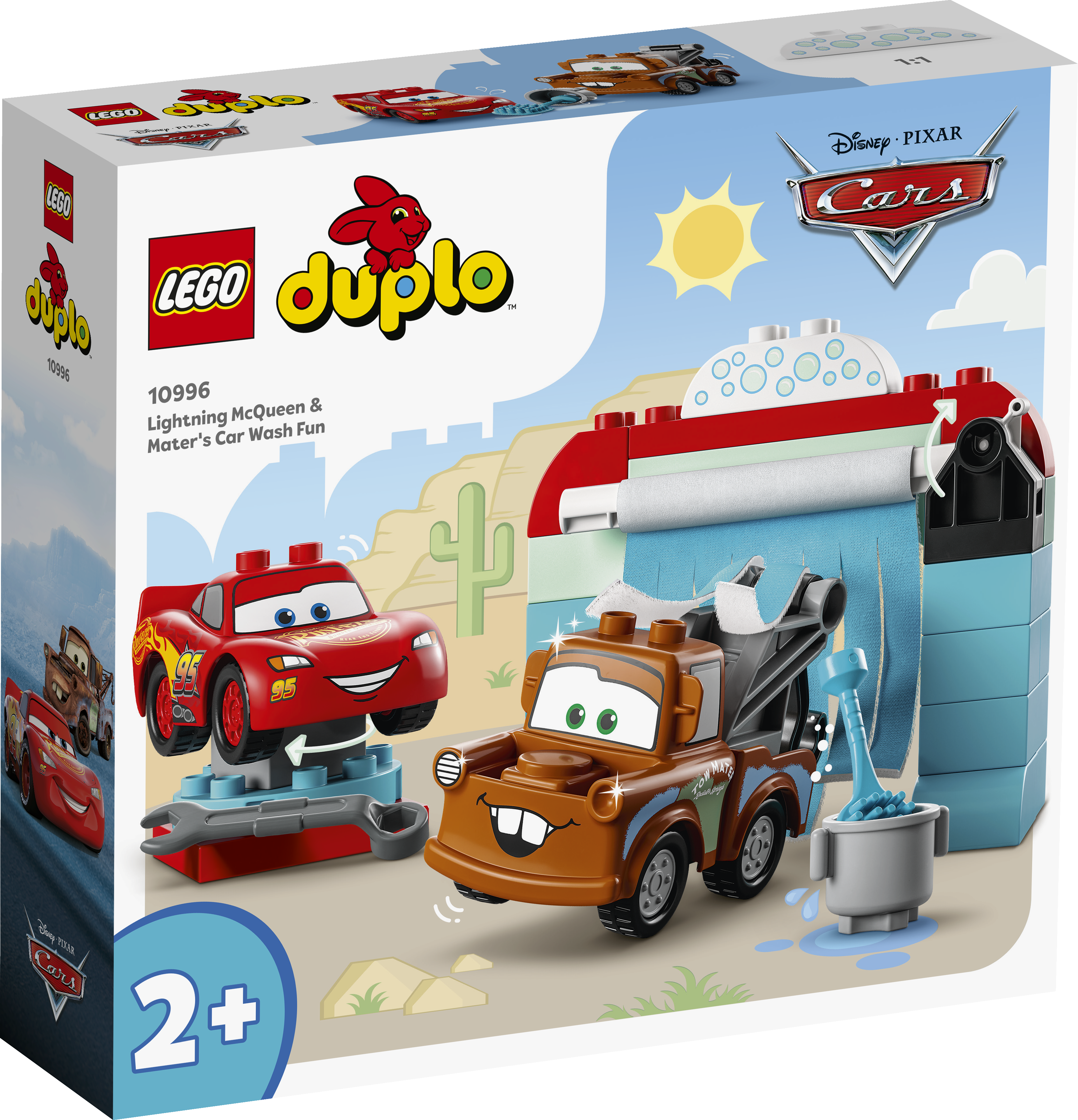 Lightning McQueen und Mater in der Waschanlage