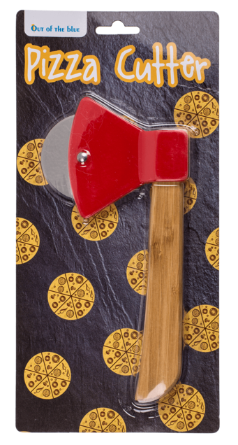 Pizzacutter Axt aus Bambus &amp; Edelstahl