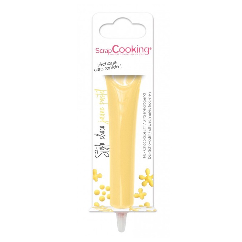 Stift mit Schokoladengeschmack pastellgelb 25g