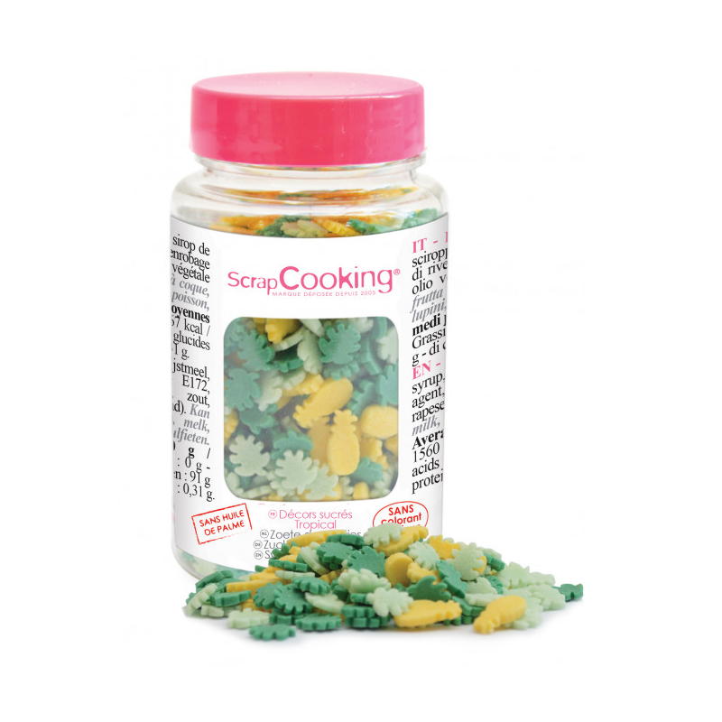 Topf Deko Zucker Tropical 55g