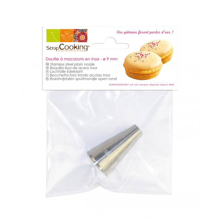 Edelstahlspritzaufsatz Kreise 9mm