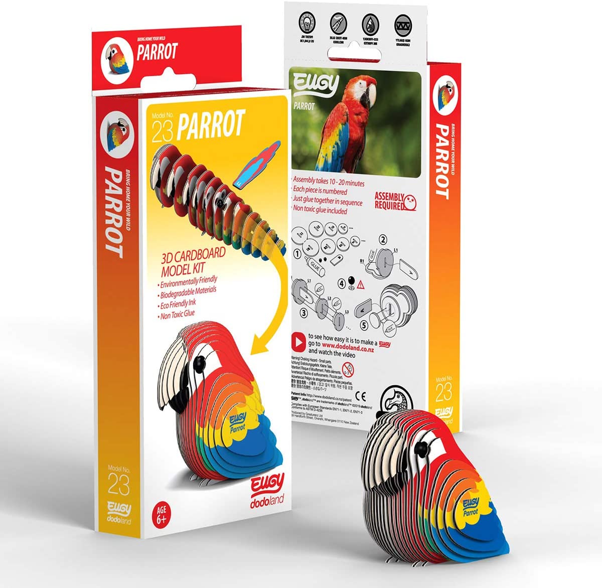 3D Bastelset Papagei