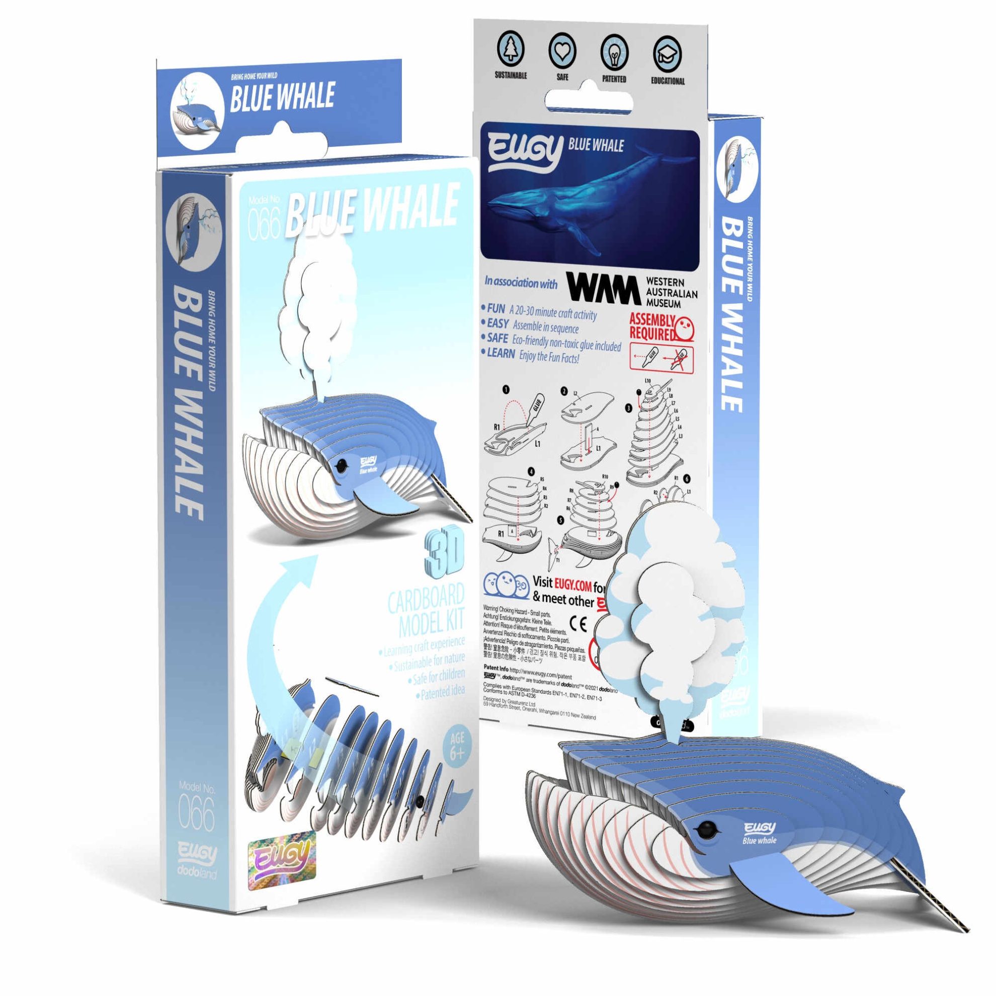 3D Bastelset Blauwal