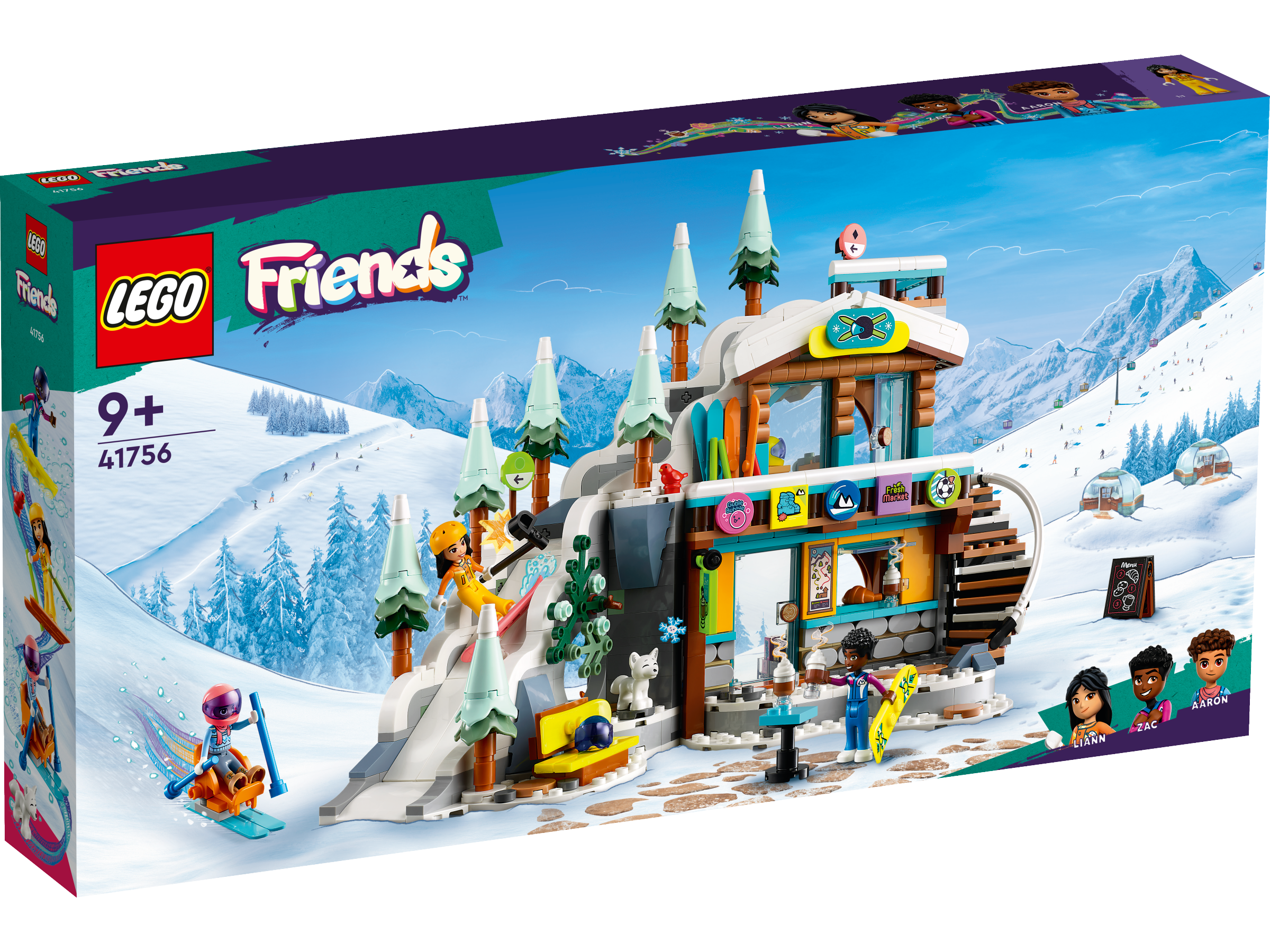 Skipiste und Caf&#233;