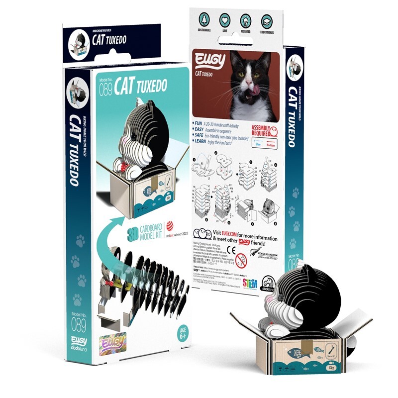3D Bastelset Tuxedo-Katze