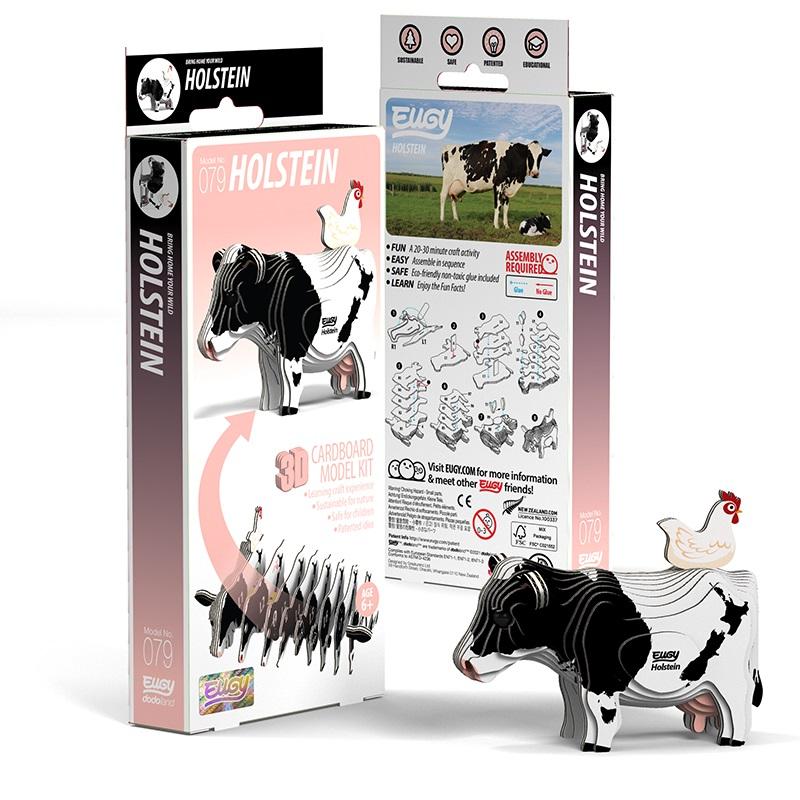 3D Bastelset Holstein Kuh