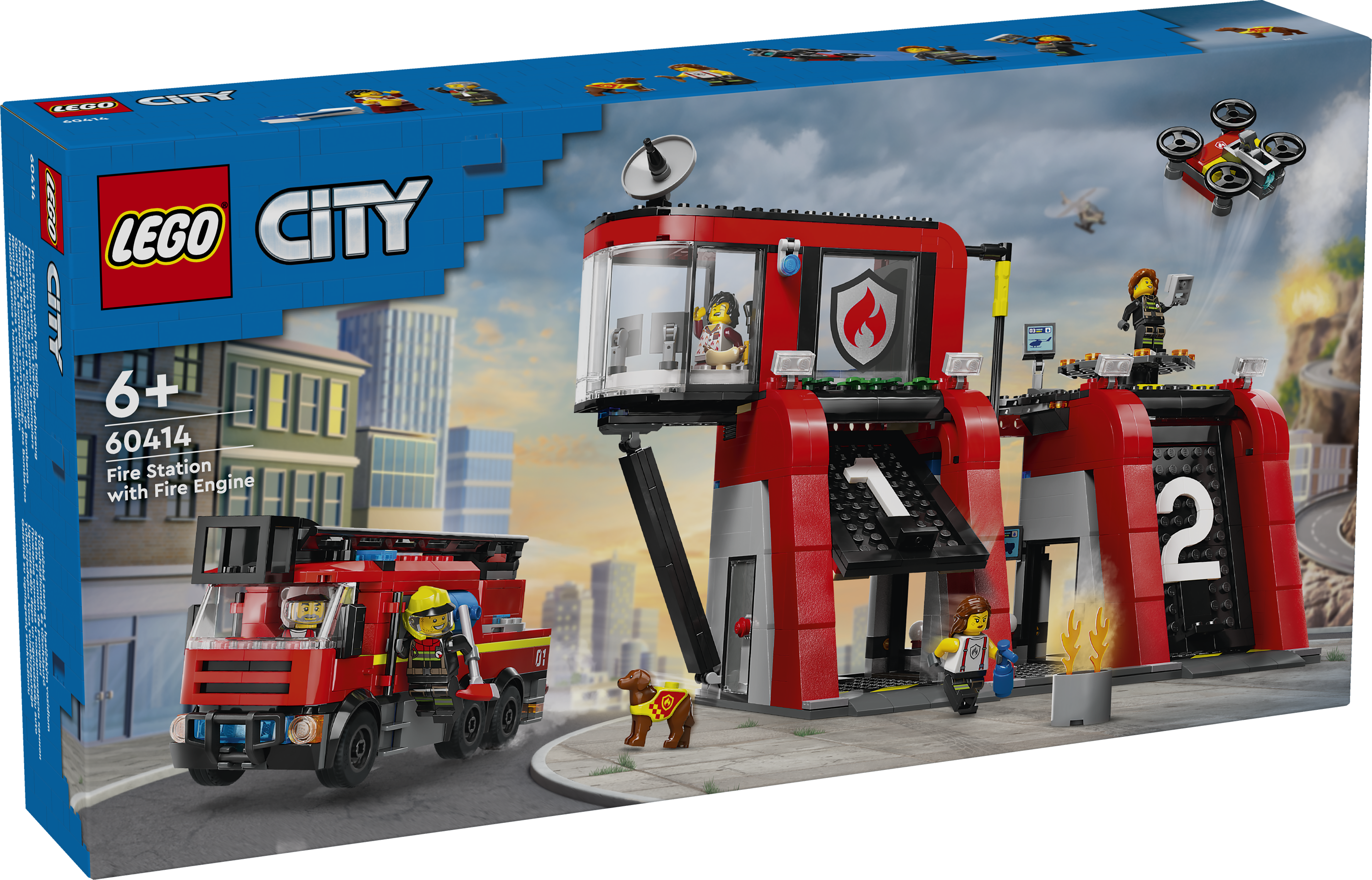 Feuerwehrstation mit Drehleiterfahrzeug