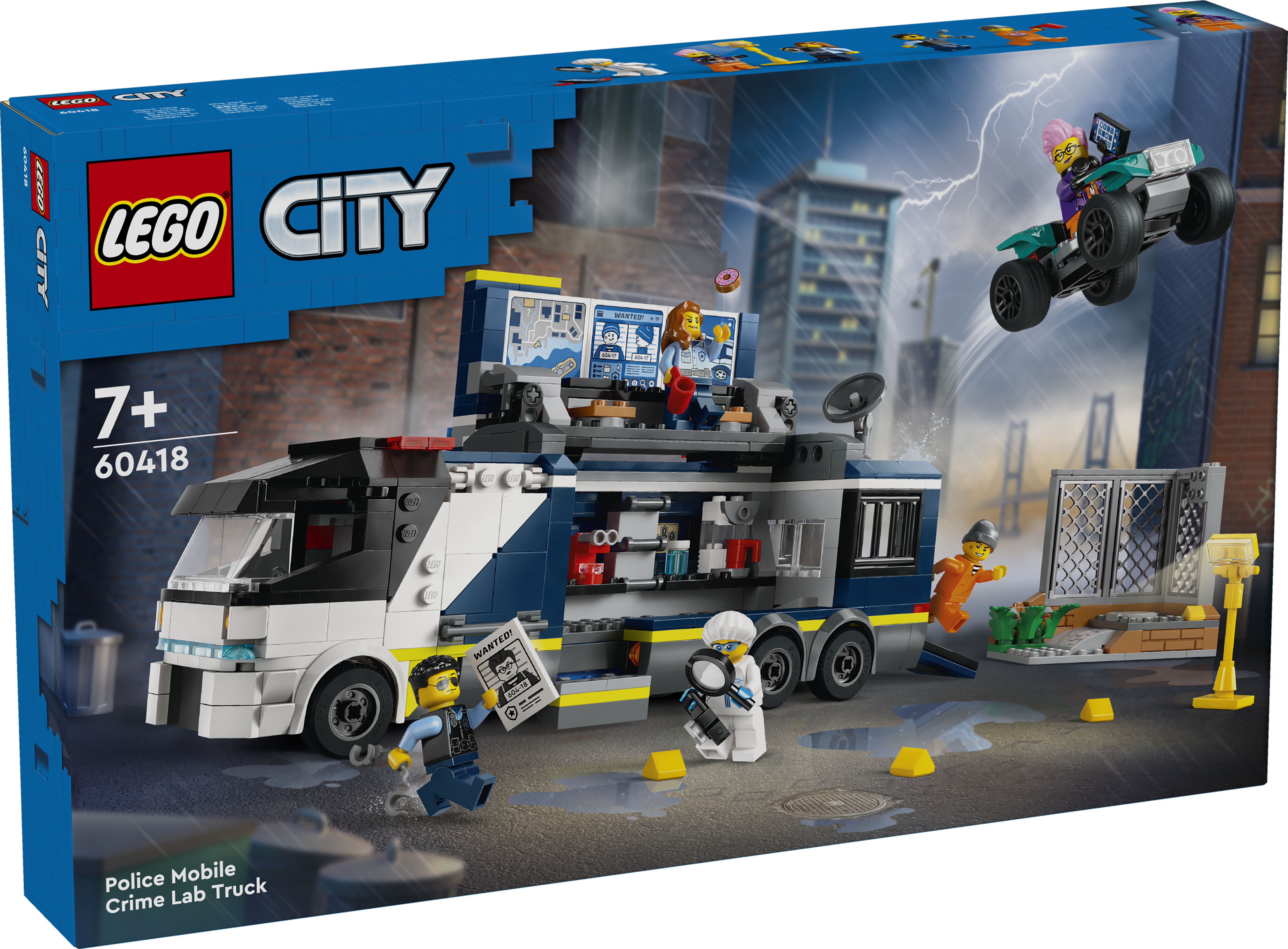 Polizeitruck mit Labor