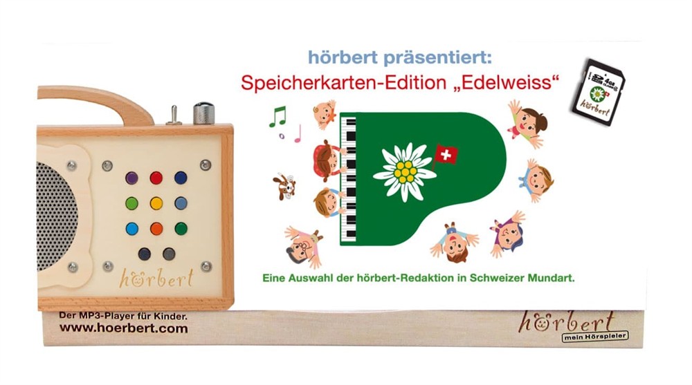 Vorbespielte Schwiizerd&#252;tschi Speicherkarte f&#252;r h&#246;rbert -Edelweiss
