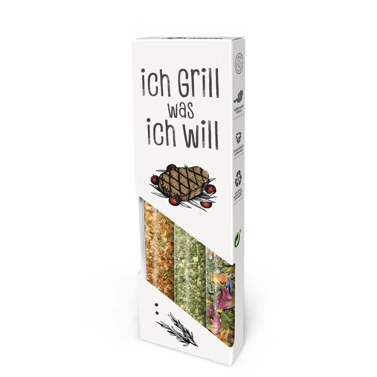 3er Set Ich grill was ich will