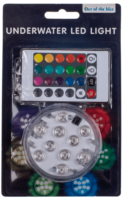 Wasserdichtes Unterwasserlicht,IP 68, mit 10 farbwechselnden LED &amp; Fernbedienung