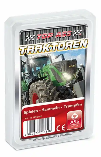 Kartenspiel Quartett TOP Traktoren Kunststoffetui