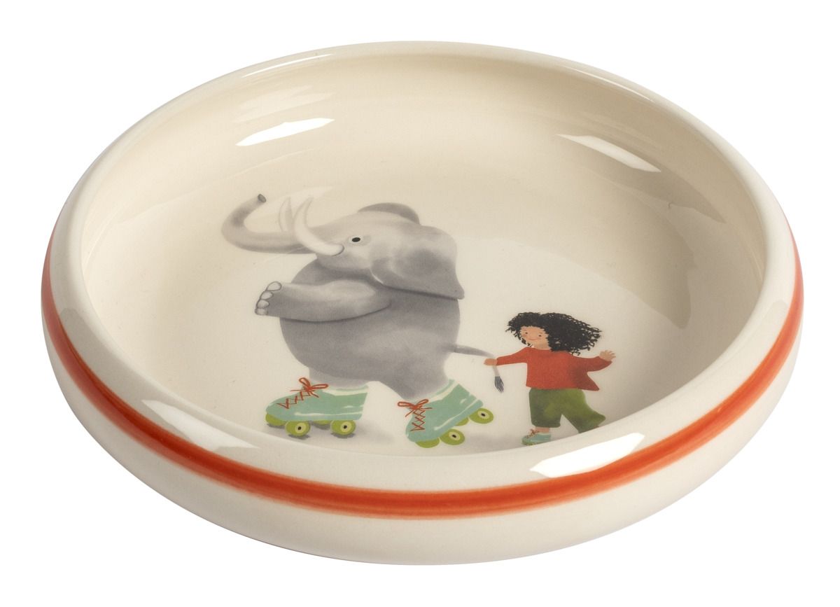 Kinderteller Elefant mit Kind &#216; 18 cm