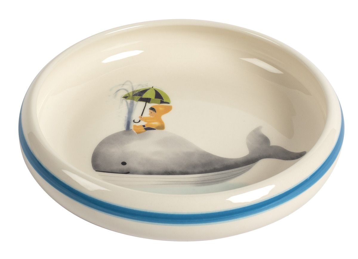 Kinderteller Walfisch mit Kind &#216; 18 cm