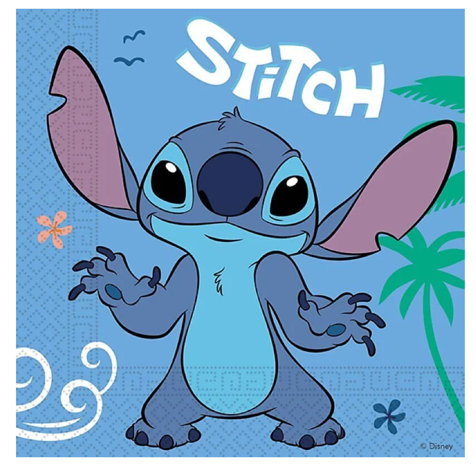 Servietten Disney Lilo &amp; Stitch 33x33cm 20 St&#252;ck