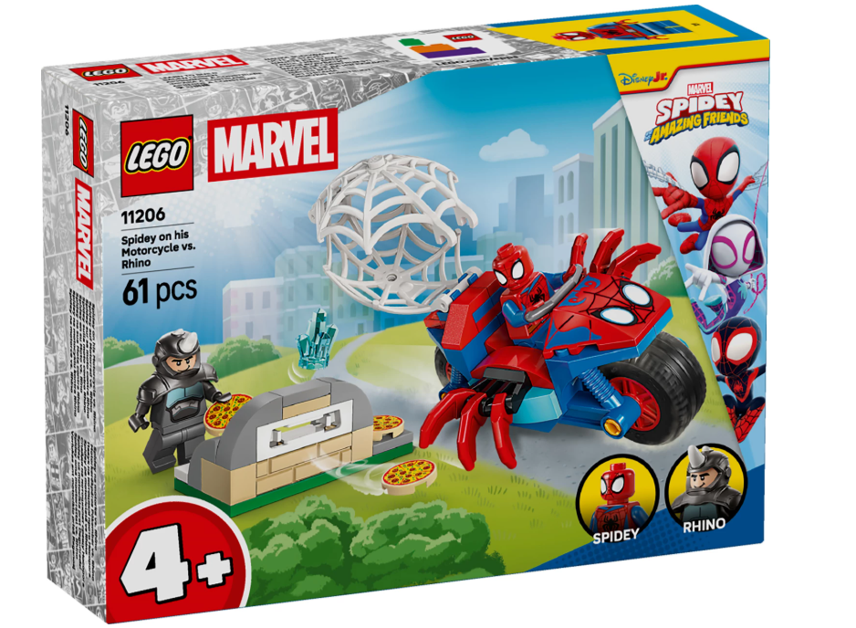 Spidey auf Motorrad vs. Rhino