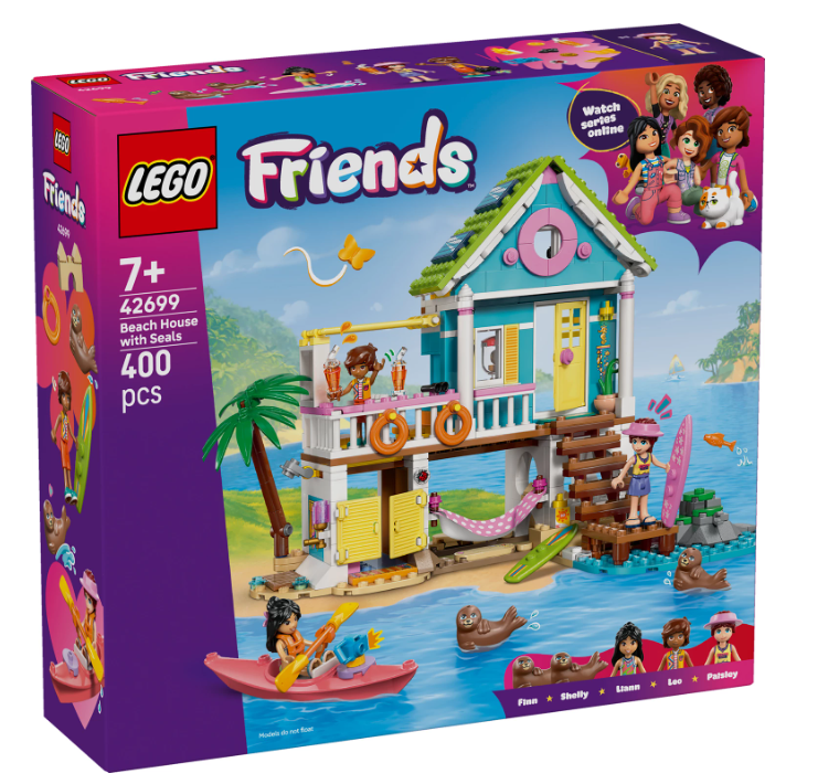 Strandhaus mit Robben