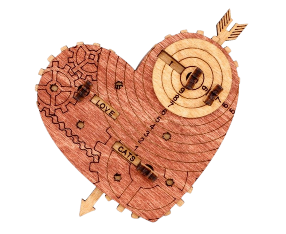 Tin Woodman's Heart. Eine mechanische Schatzkiste mit Codeschloss
