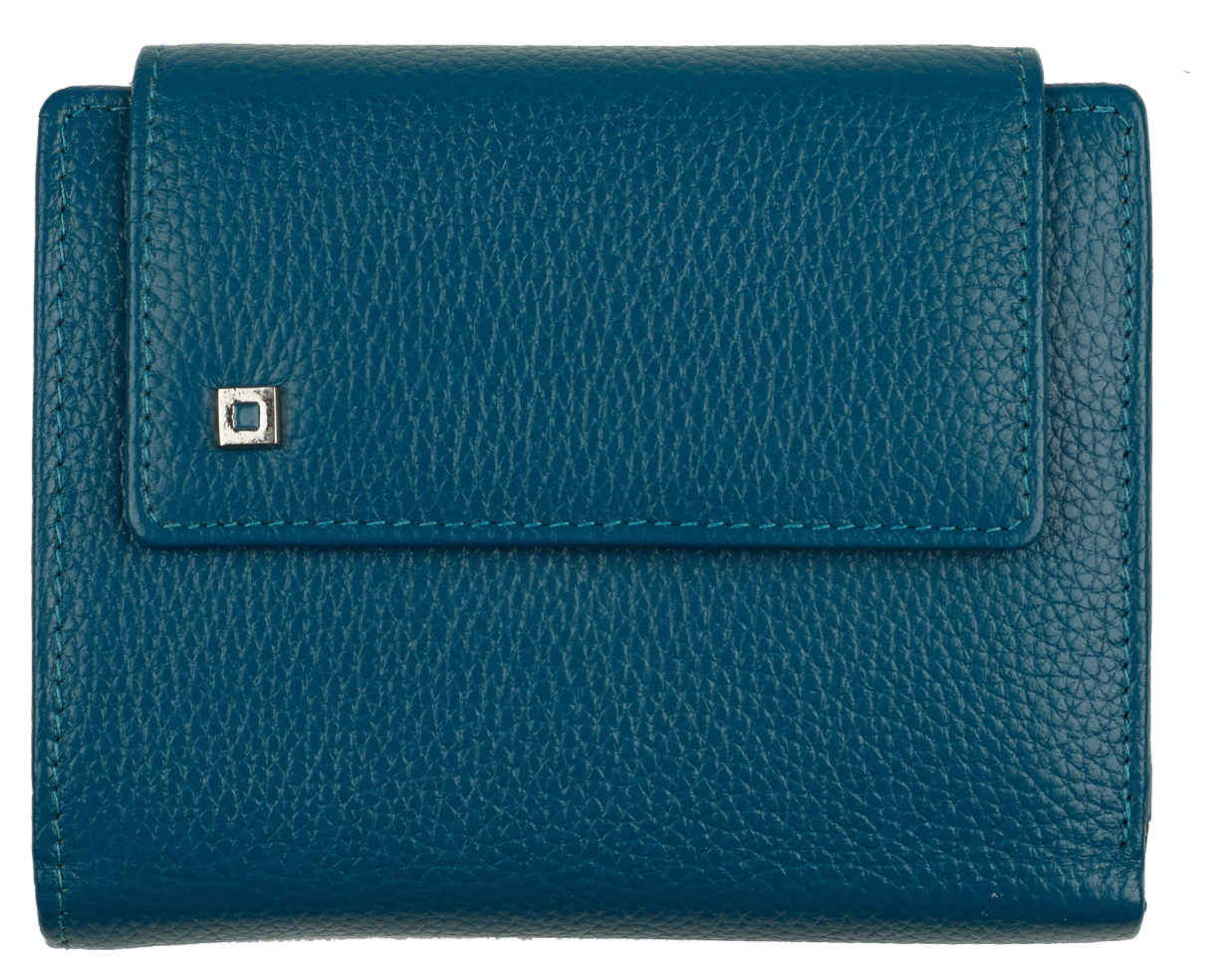 TINTA Damenbörse, petrol 2 Klappen, m. Riegel gesichert, RV-Sicherheitsfach