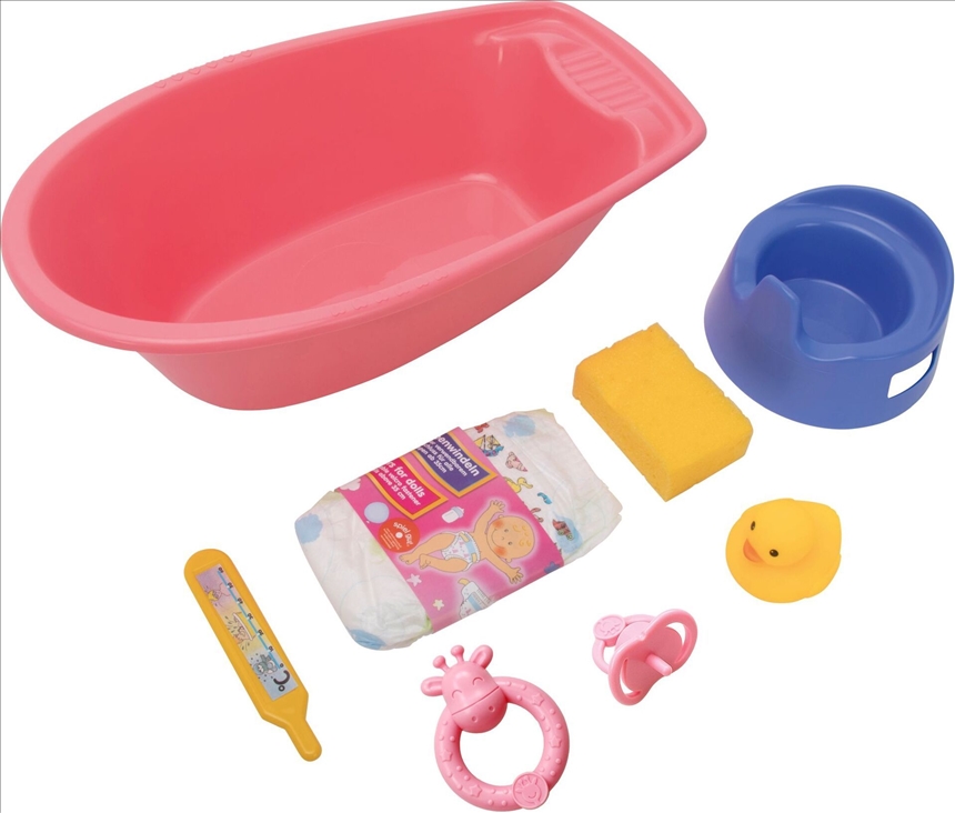 Badewanne gef&amp;#252;llt, 40 cm Kunststoff, 8-teilig, mit viel Zubeh&amp;#246;r