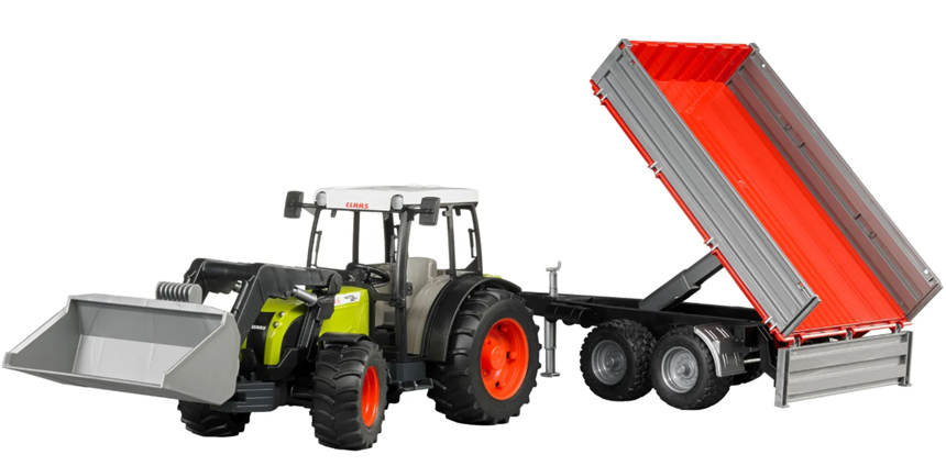 Claas Nectis 267 F mit Frontlader und Bordwandanh&amp;#228;nger Profi-Serie 65.5x12.9x15cm