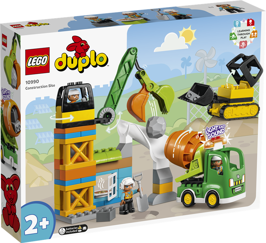 Baustelle mit Baufahrzeugen