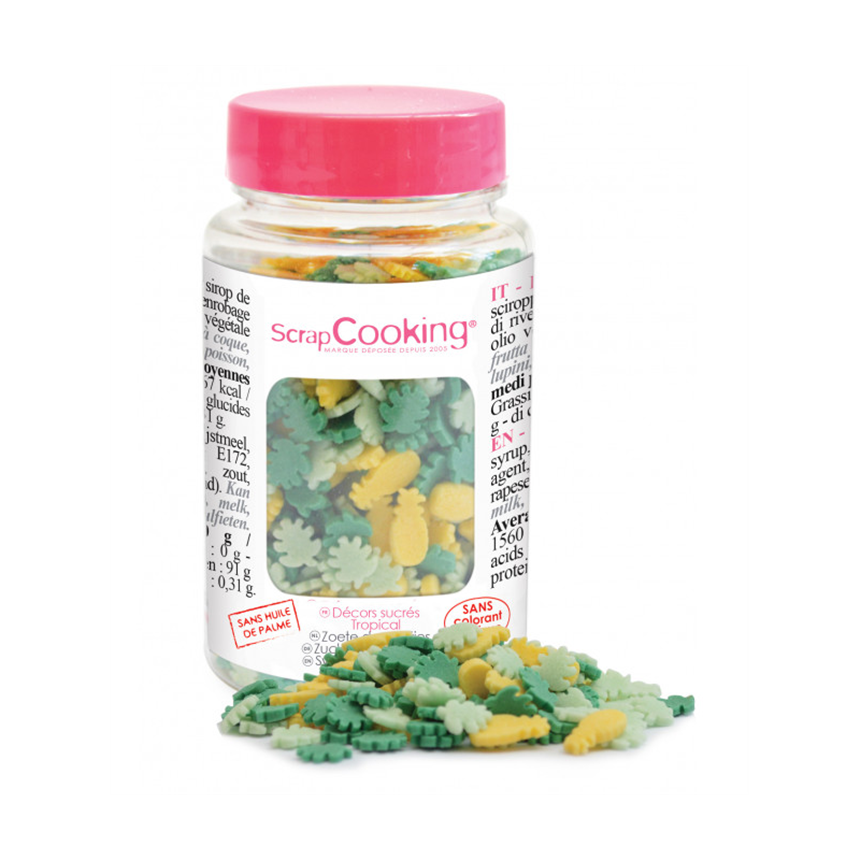 Topf Deko Zucker Tropical 55g