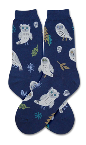 Womens Snow Owl Sock