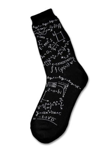 Mens Math Genius Socks