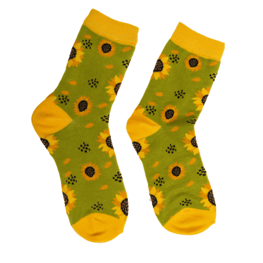 Socken, Sonnenblume, Gr&amp;#246;&amp;#223;e 36-42