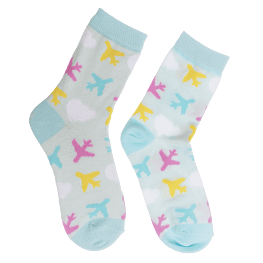 Socken, Flugzeug/Reise, Gr&amp;#246;&amp;#223;e 36-42