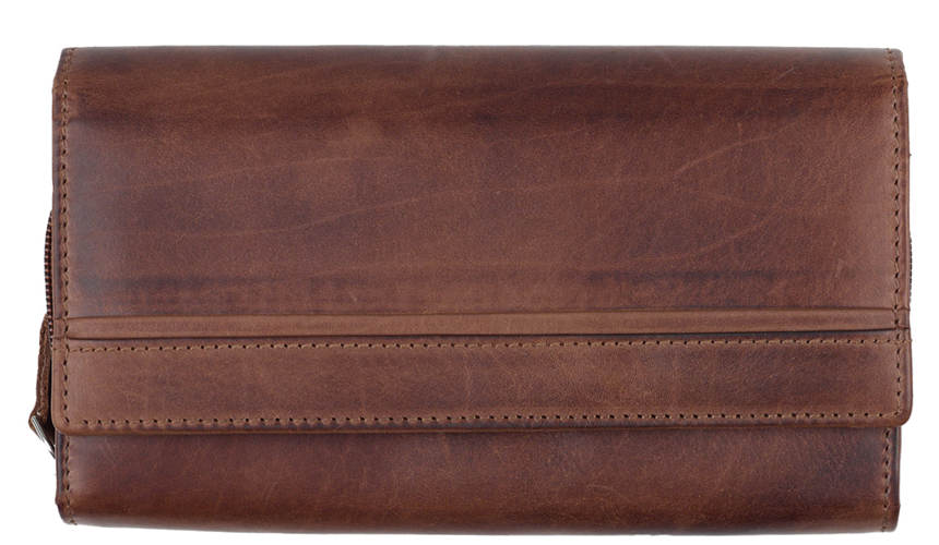 HALIFAX Tischtasche, cognac - RFID-Schutz Echtleder
