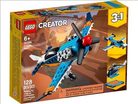 Propellerflugzeug Lego Creator, 128 Teile, ab 6 Jahren
