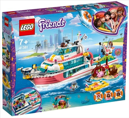 Boot f&#252;r Rettungsaktionen Lego Friends, 908 Teile, ab 7 Jahren