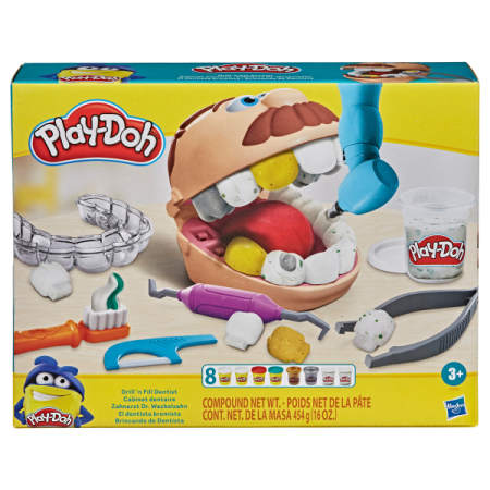Play-Doh Dr. Wackelzahn mit 3 Dosen Knete und viel Zubeh&#246;r, ab 3 Jahren