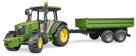 John Deere 5115 M mit Bordwandanh&#228;nger Profi-Serie 26x12.7x16cm,
