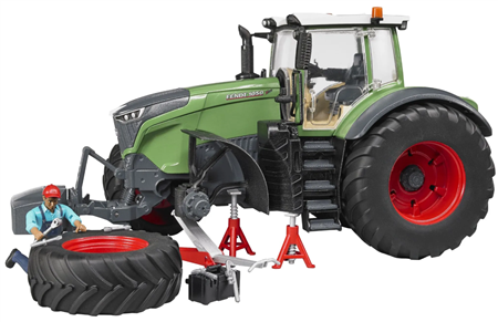 Fendt 1050 Vario mit Mechaniker und Werkstattausstattung