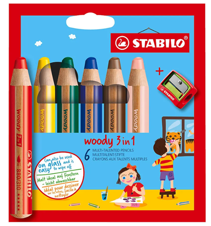 Farbstifte WOODY 3in1