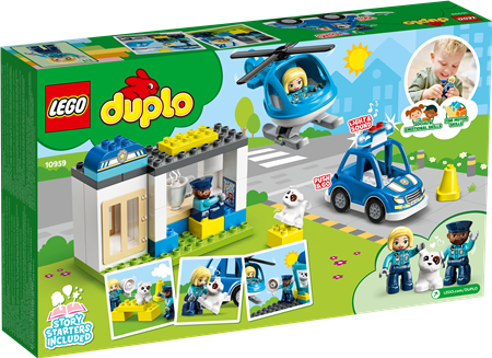 Polizeistation mit Hubschrauber