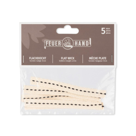 Flacher Docht 12 cm f&#252;r Feuerhand 276