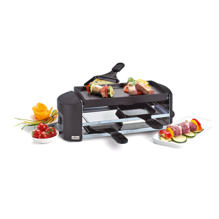 Raclettegrill Cheeseboard Twin anthrazit St&#246;ckli 0002.01