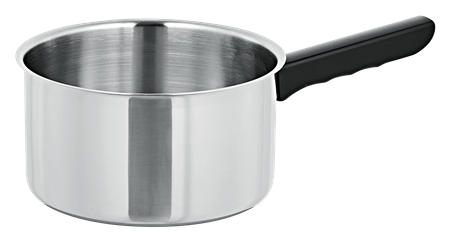 Stielkasserolle schwarz Inox 3.5 Liter &#248; 20 cm