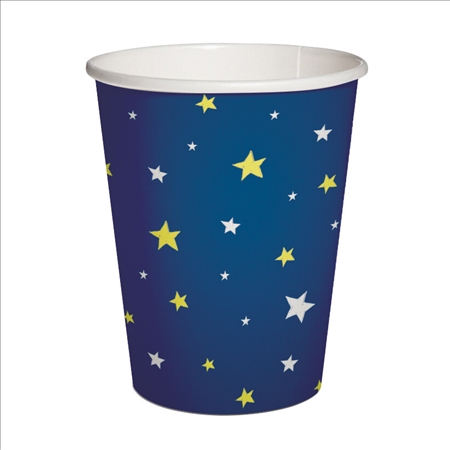 Pappbecher 10x Sternenhimmel 9.5x5.5x8cm - 0.25l